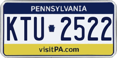 PA license plate KTU2522