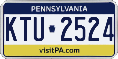 PA license plate KTU2524