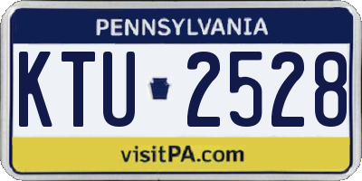 PA license plate KTU2528