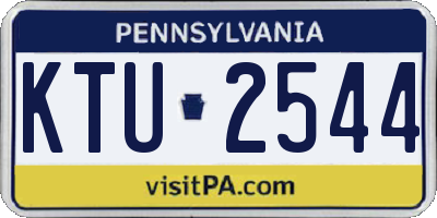 PA license plate KTU2544