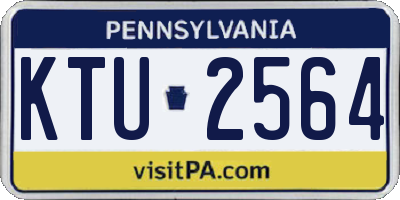 PA license plate KTU2564