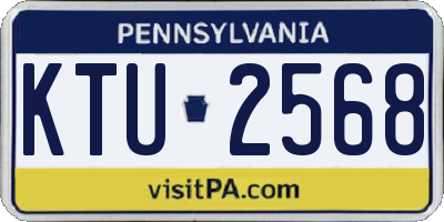 PA license plate KTU2568