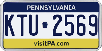 PA license plate KTU2569