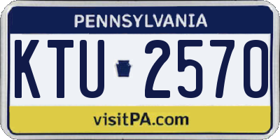 PA license plate KTU2570