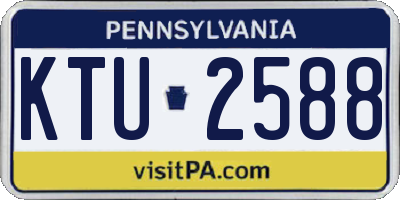 PA license plate KTU2588