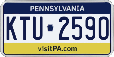 PA license plate KTU2590