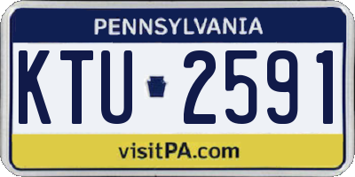 PA license plate KTU2591
