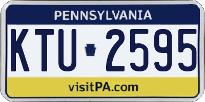 PA license plate KTU2595