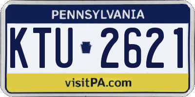 PA license plate KTU2621