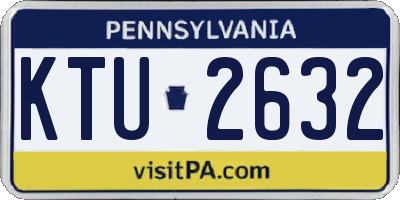 PA license plate KTU2632