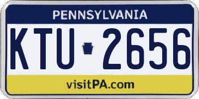 PA license plate KTU2656