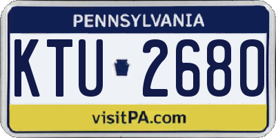 PA license plate KTU2680