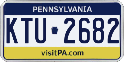 PA license plate KTU2682