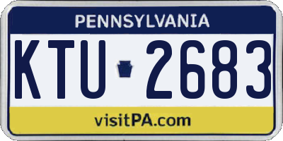 PA license plate KTU2683