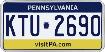 PA license plate KTU2690