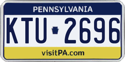 PA license plate KTU2696