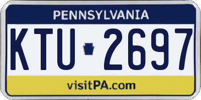 PA license plate KTU2697