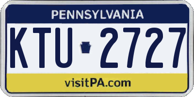 PA license plate KTU2727