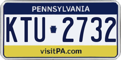 PA license plate KTU2732
