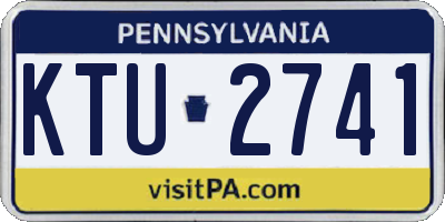 PA license plate KTU2741