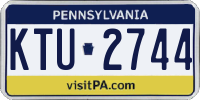 PA license plate KTU2744