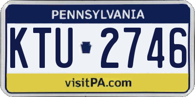 PA license plate KTU2746