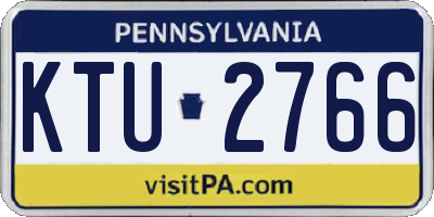 PA license plate KTU2766