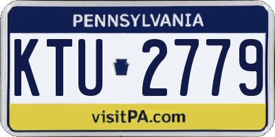 PA license plate KTU2779