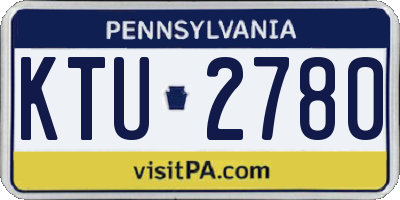 PA license plate KTU2780