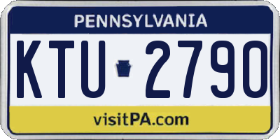 PA license plate KTU2790
