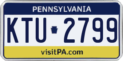 PA license plate KTU2799