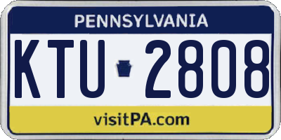 PA license plate KTU2808