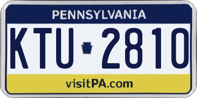 PA license plate KTU2810