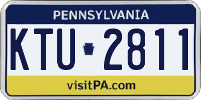 PA license plate KTU2811