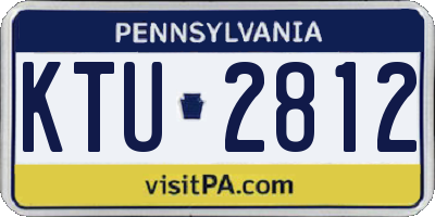 PA license plate KTU2812