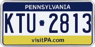 PA license plate KTU2813