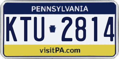 PA license plate KTU2814