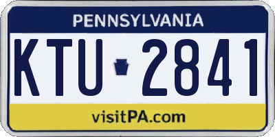 PA license plate KTU2841