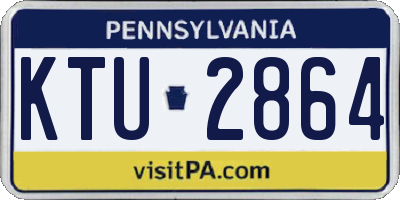 PA license plate KTU2864
