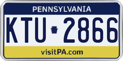 PA license plate KTU2866
