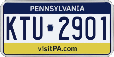 PA license plate KTU2901