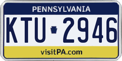 PA license plate KTU2946