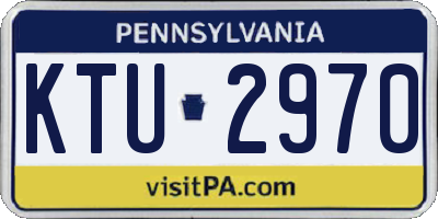 PA license plate KTU2970