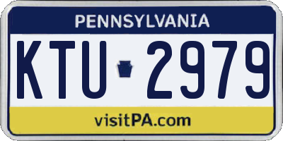 PA license plate KTU2979