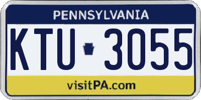 PA license plate KTU3055