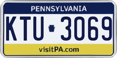PA license plate KTU3069