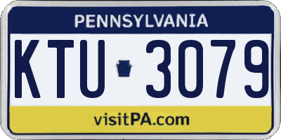 PA license plate KTU3079
