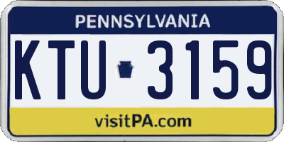 PA license plate KTU3159