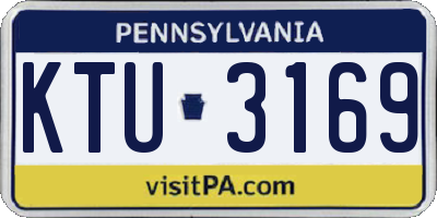 PA license plate KTU3169