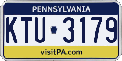 PA license plate KTU3179